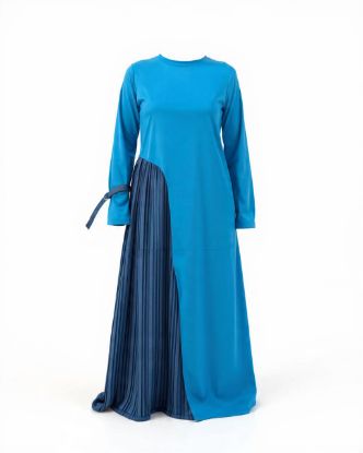 Picture of into the flow turqoise dress