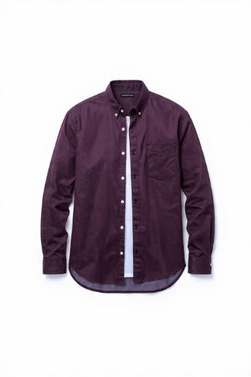 Picture of burgundy shirt