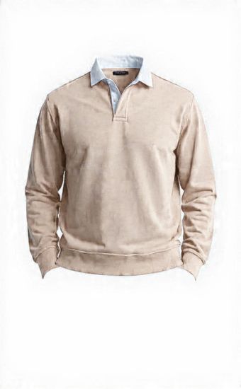 Picture of beige polo sweater