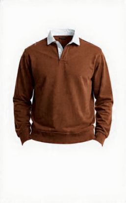 Picture of brown polo sweater