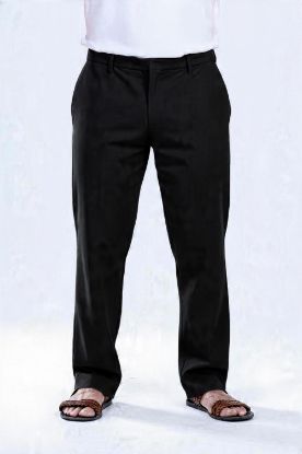 Picture of relaxed fit trouser - black