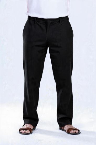 Picture of relaxed fit trouser - black