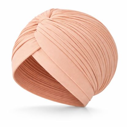 Picture of apricot blush whisper drape turban