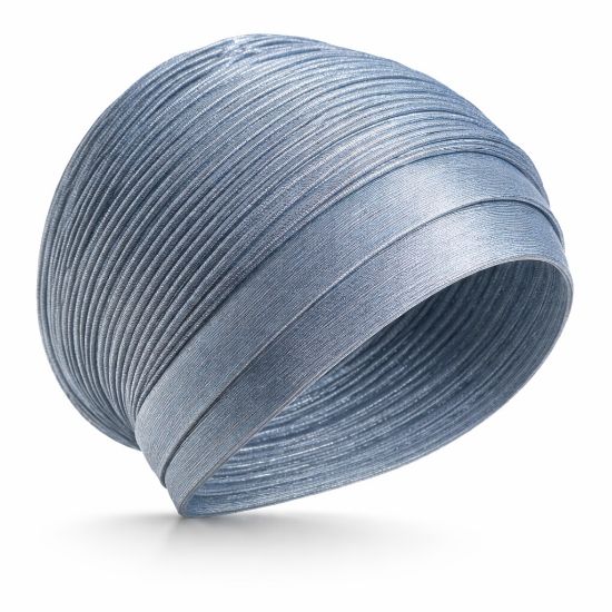 Picture of blue whisper drape turban