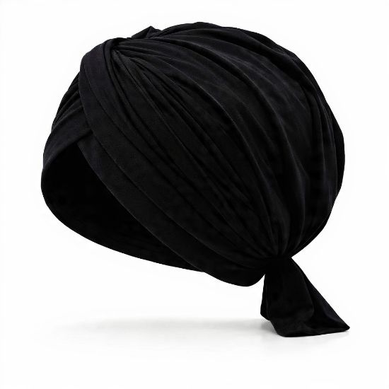 Picture of black summer twist turban