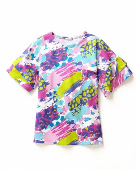 Picture of ruffles color top