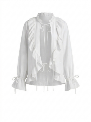 Picture of white raffled top