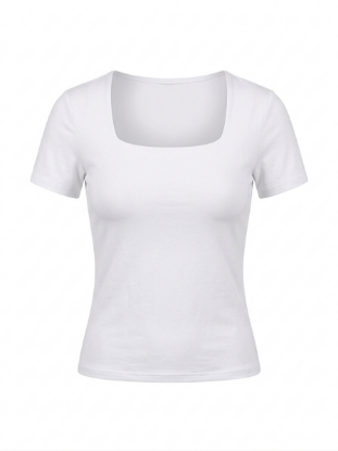 Picture of square neck basic top (white color)