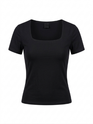 Picture of square neck basic top (black color)