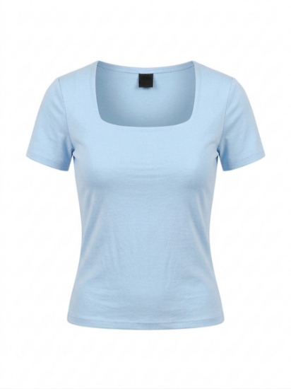 Picture of square neck basic top (baby blue color)