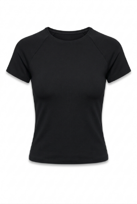 Picture of Round neck basic top (black color)