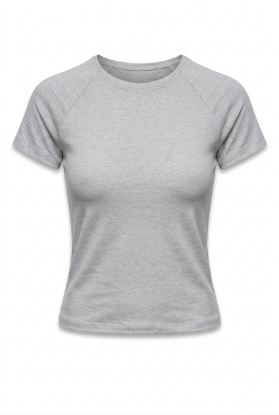 Picture of Round neck basic top (light gray color)