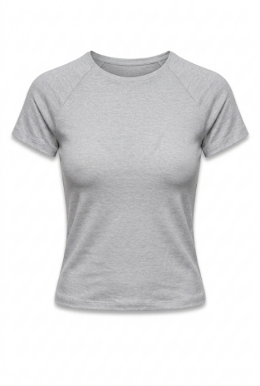 Picture of Round neck basic top (light gray color)