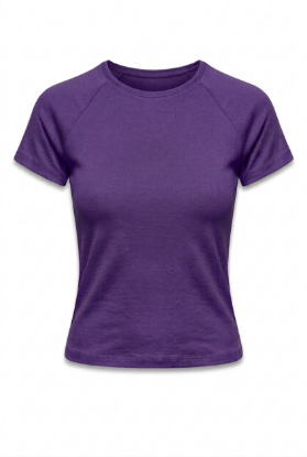 Picture of Round neck basic top (purple color)