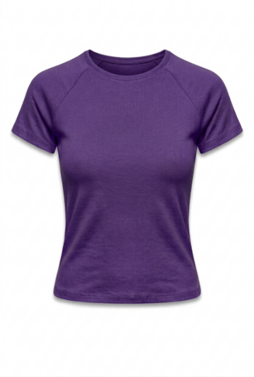Picture of Round neck basic top (purple color)