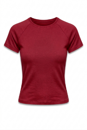 Picture of Round neck basic top (red color)