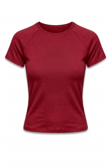 Picture of Round neck basic top (red color)