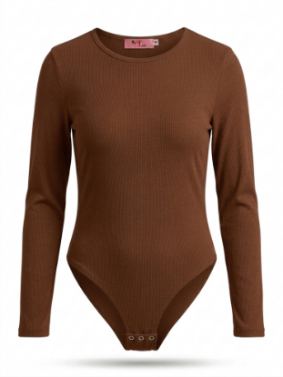 Picture of Round neck body suit (brown color)