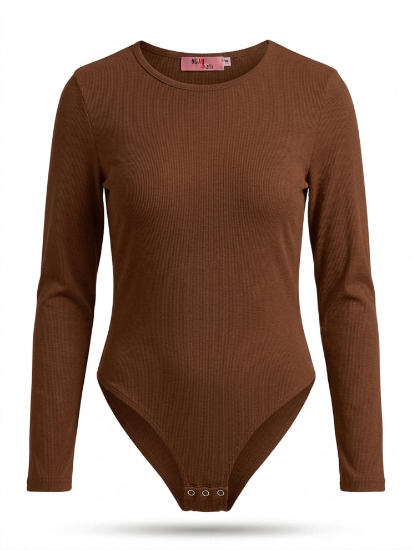 Picture of Round neck body suit (brown color)