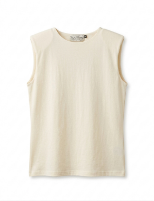 Picture of sleeveless cream basic