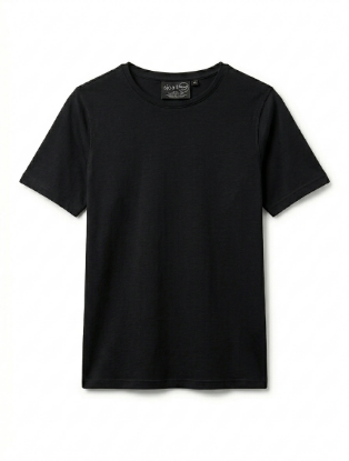 Picture of half sleeved black basic