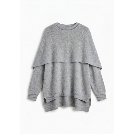 Picture of Grey Knitted Shawl