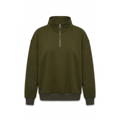 Picture of Olive Quarter-zip Sweatshirt