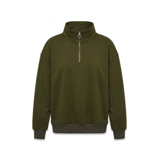Picture of Olive Quarter-zip Sweatshirt