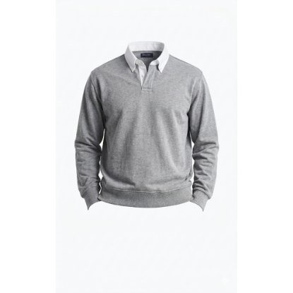 Picture of grey polo sweater