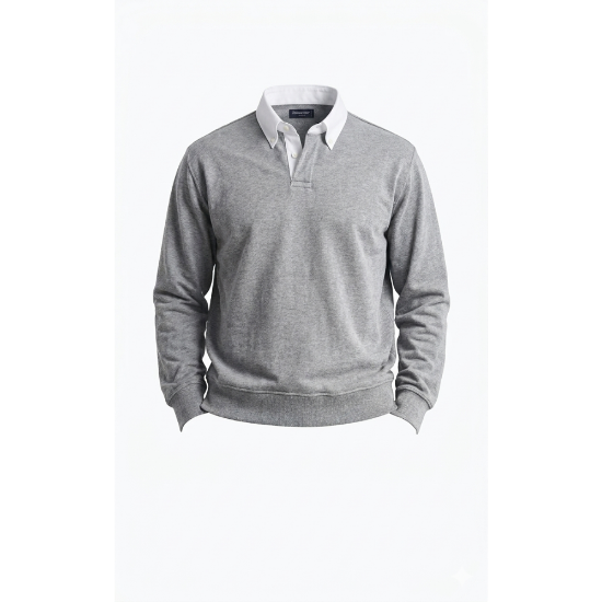 Picture of grey polo sweater