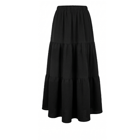 Picture of Jasmine Ruffle Skirt in Black