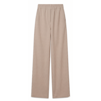 Picture of cafe thin stripped linen wear pants