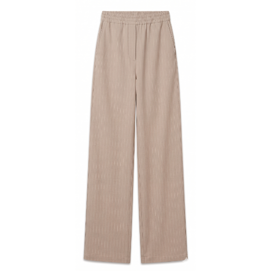 Picture of cafe thin stripped linen wear pants