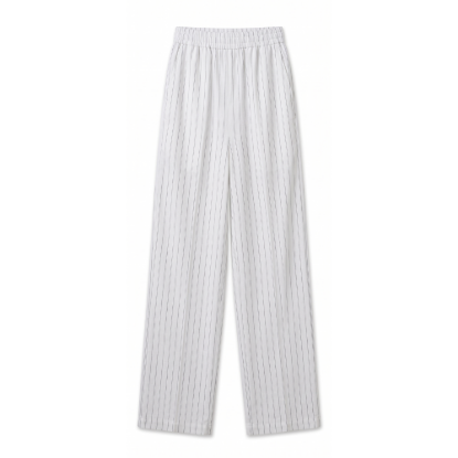 Picture of cream thin stripped wear pants