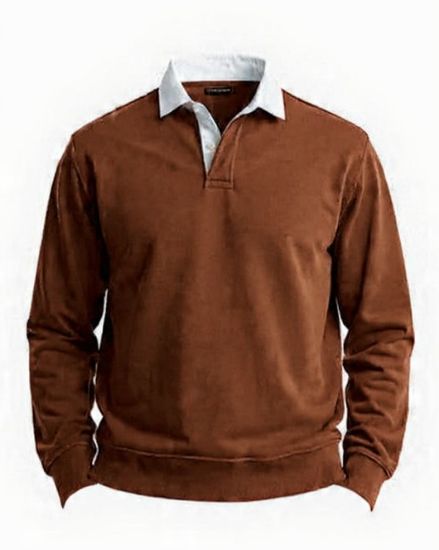 Picture of brown polo sweater