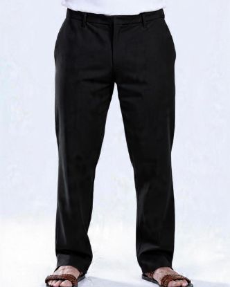 Picture of relaxed fit trouser - black