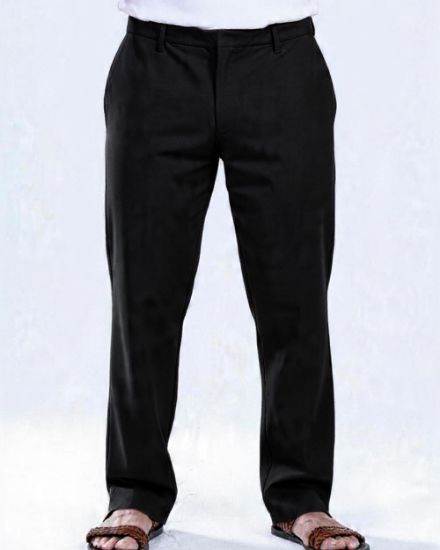 Picture of relaxed fit trouser - black