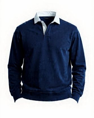 Picture of navy polo sweater