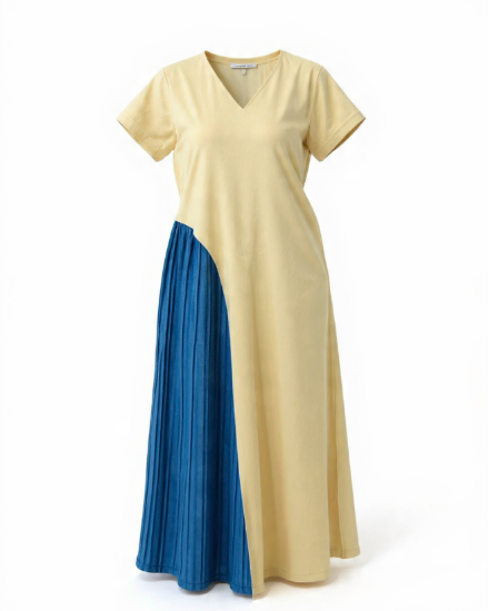 Picture of beige flow dress