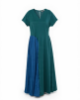 Picture of dark green flow dress