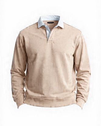 Picture of beige polo sweater