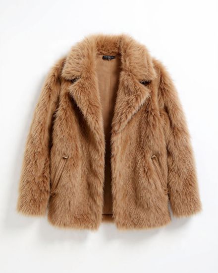 Picture of marquise taupe fur jacket