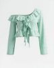 Picture of teal ruffled top