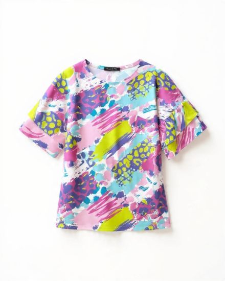 Picture of ruffles color top