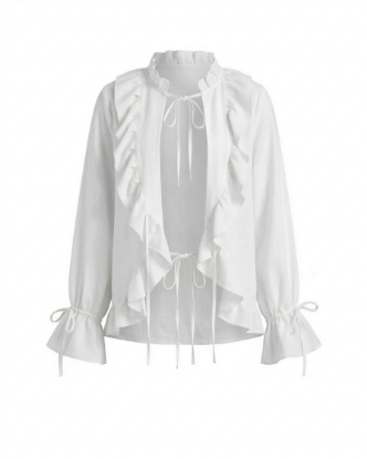Picture of white raffled top