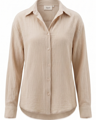 Picture of sand crinkled shirt