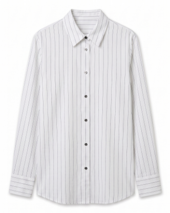 Picture of cream thin stripped wear shirt