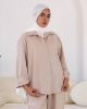 Picture of cafe thin stripped linen wear shirt