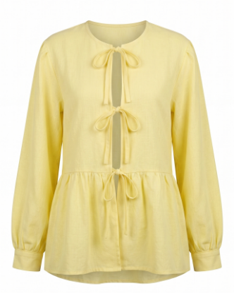 Picture of lemon ribbons blouse
