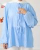 Picture of sky blue ribbons blouse